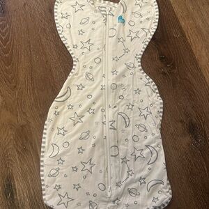 Love to Dream White and Gray Sleep Sack